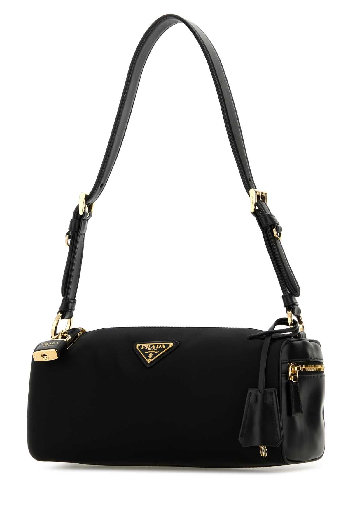 Prada Women Black Nylon Shoulder Bag