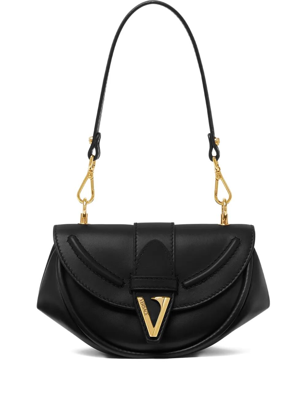 Versace Women "Virtus" Small Shoulder Bag Calf Leather