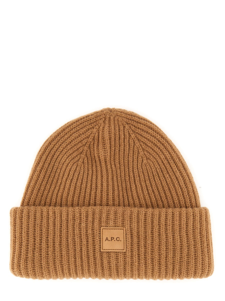 A.P.C. Women Beanie Hat With Logo