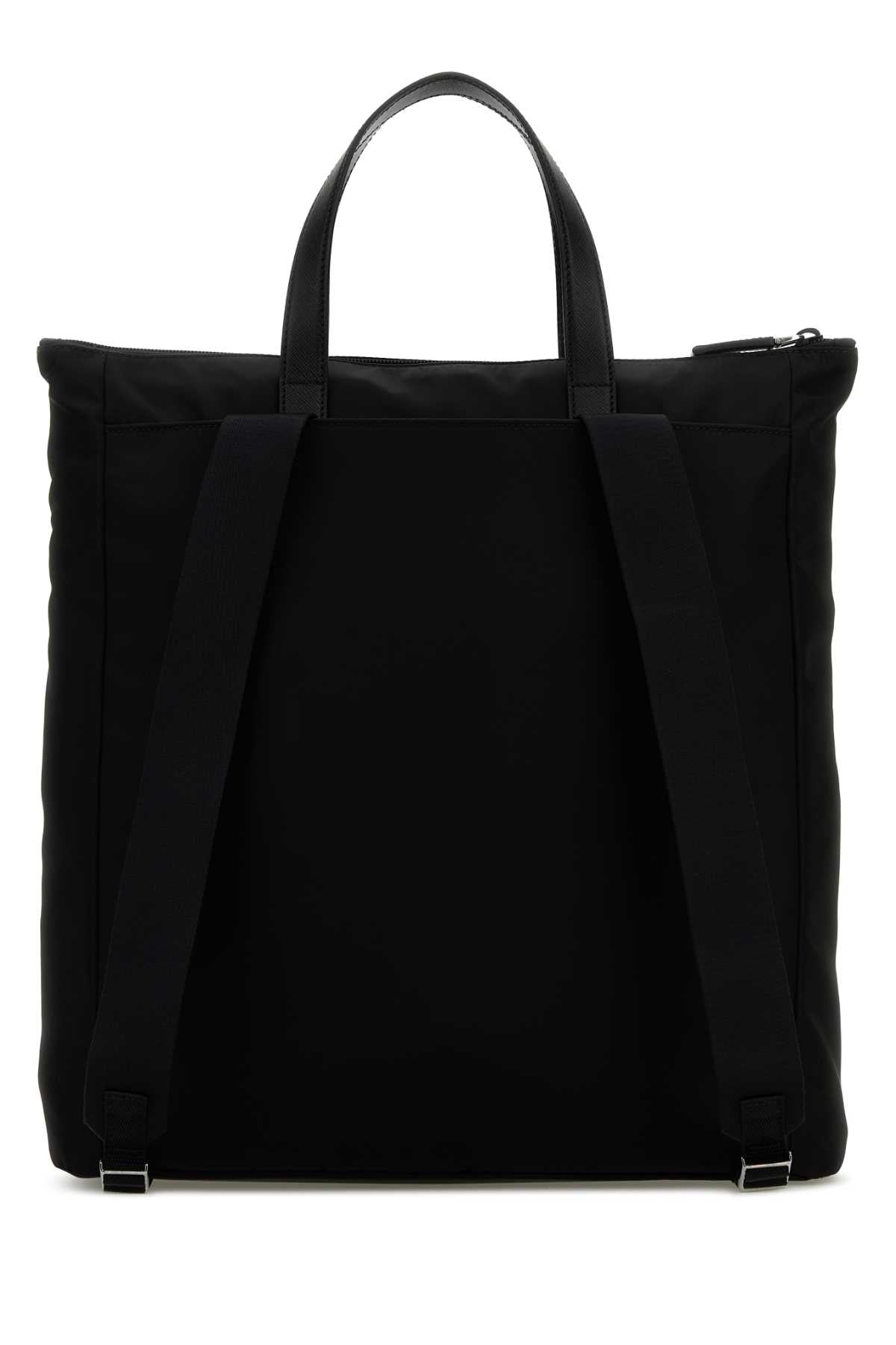Prada Men Black Re-Nylon Shopping Bag