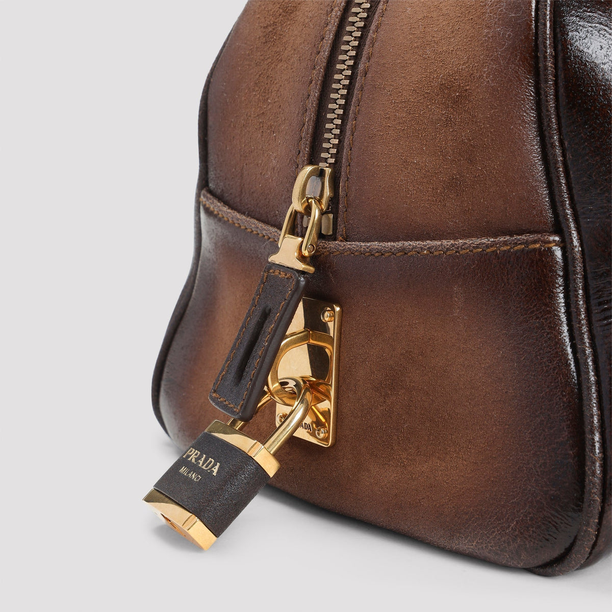 Prada Calf Leather Handbag Women
