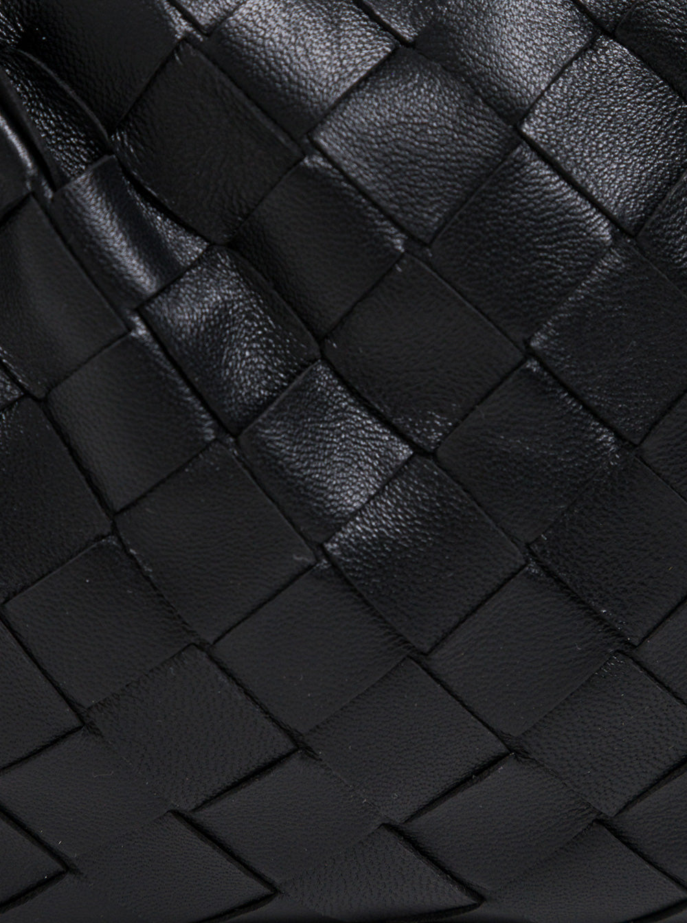 Bottega Veneta Women Black Intreccio Nappa Mini Jodie Handbag