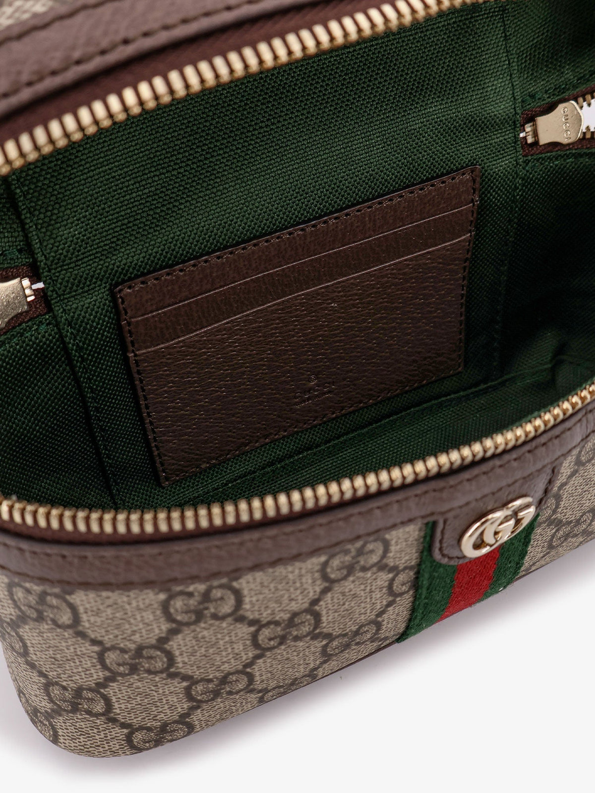 Gucci Women Gg Monogram Fabric Ophidia Vanity Crossbody Bag