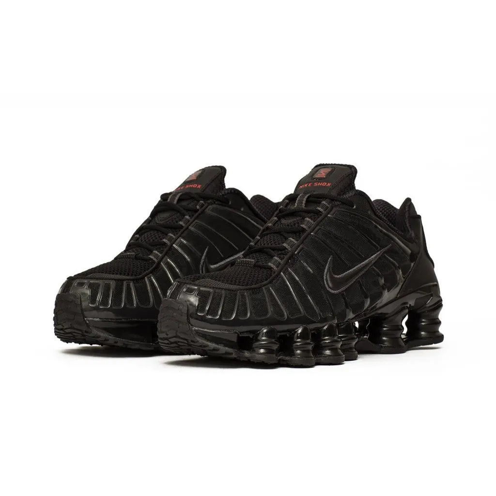 Nike Shox TL Black and Max Orange