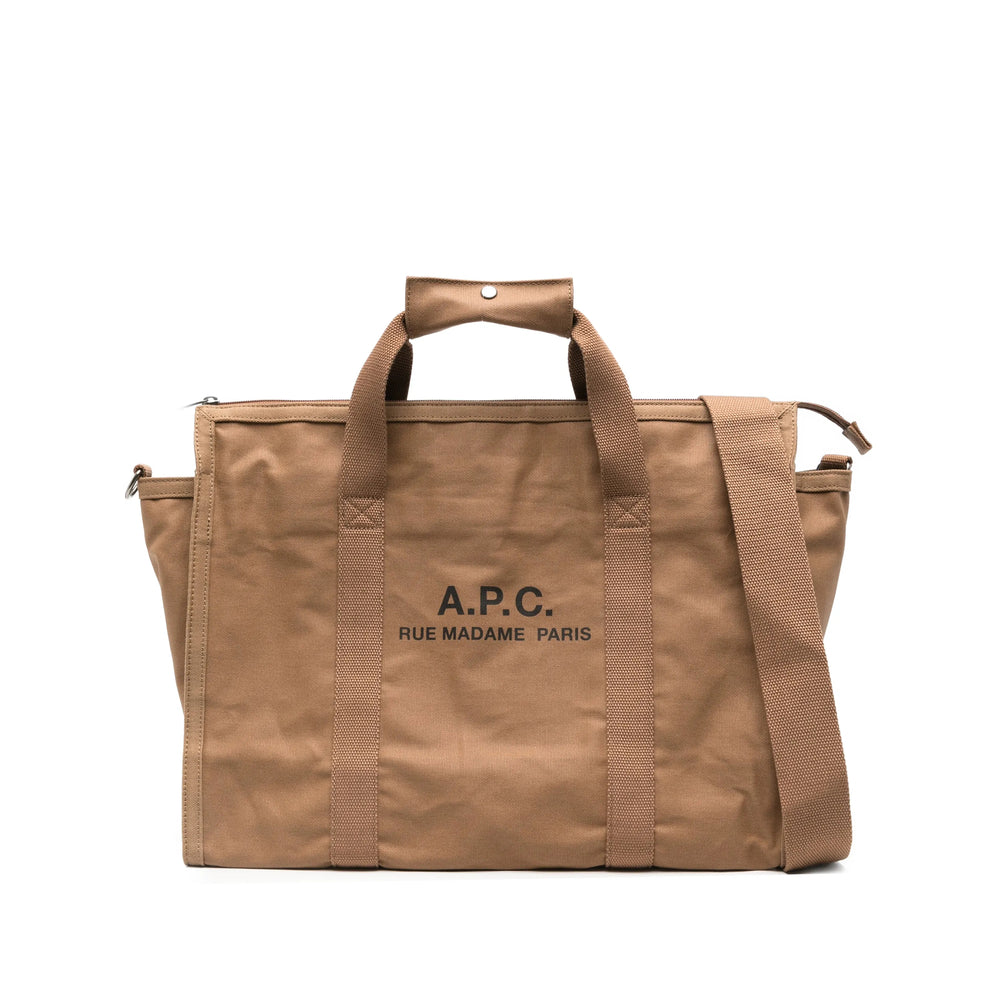 A.P.C. Brown Tote Bags Men
