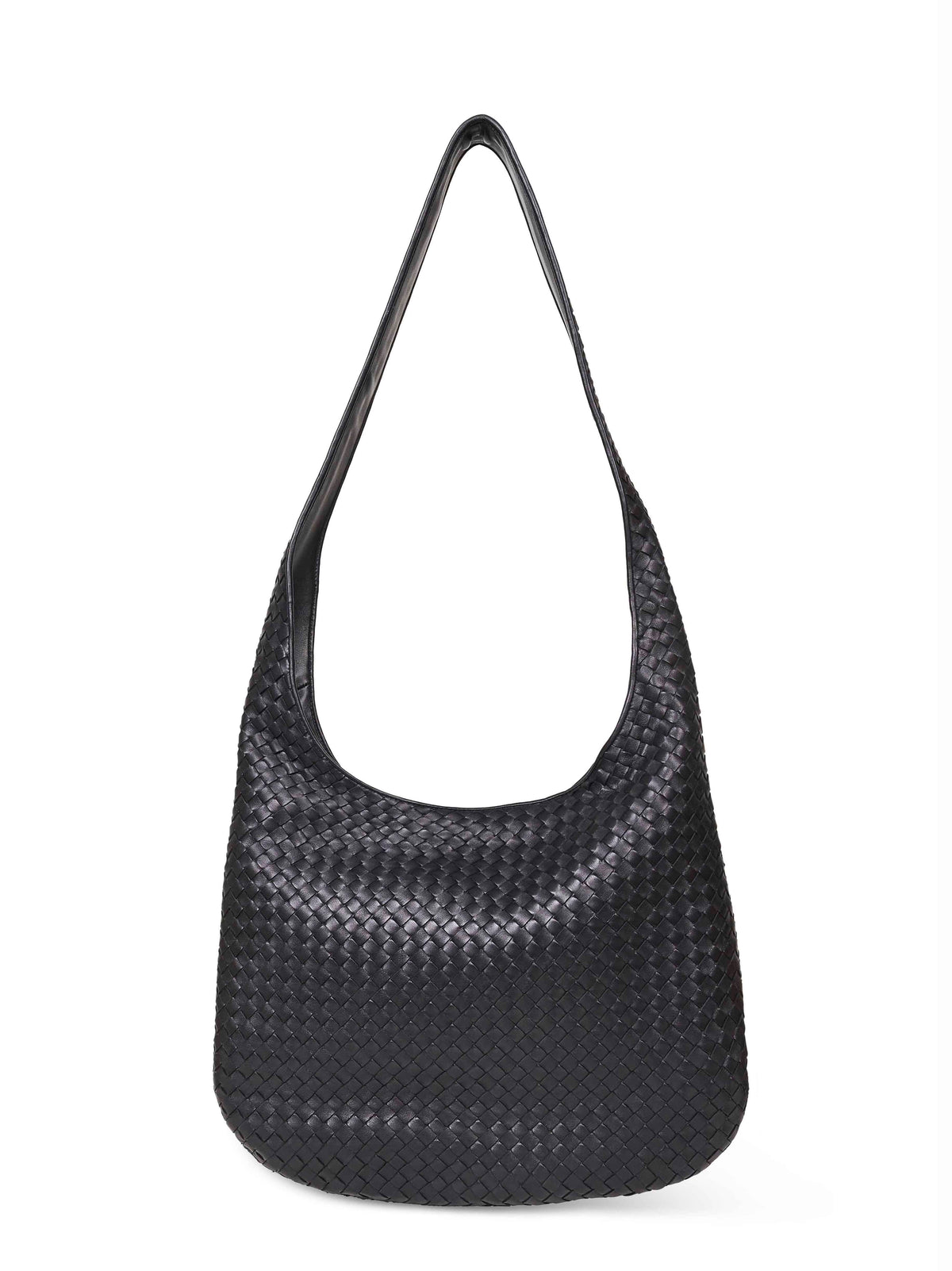 Bottega Veneta Men Black Veneto Large Crossbody Bag