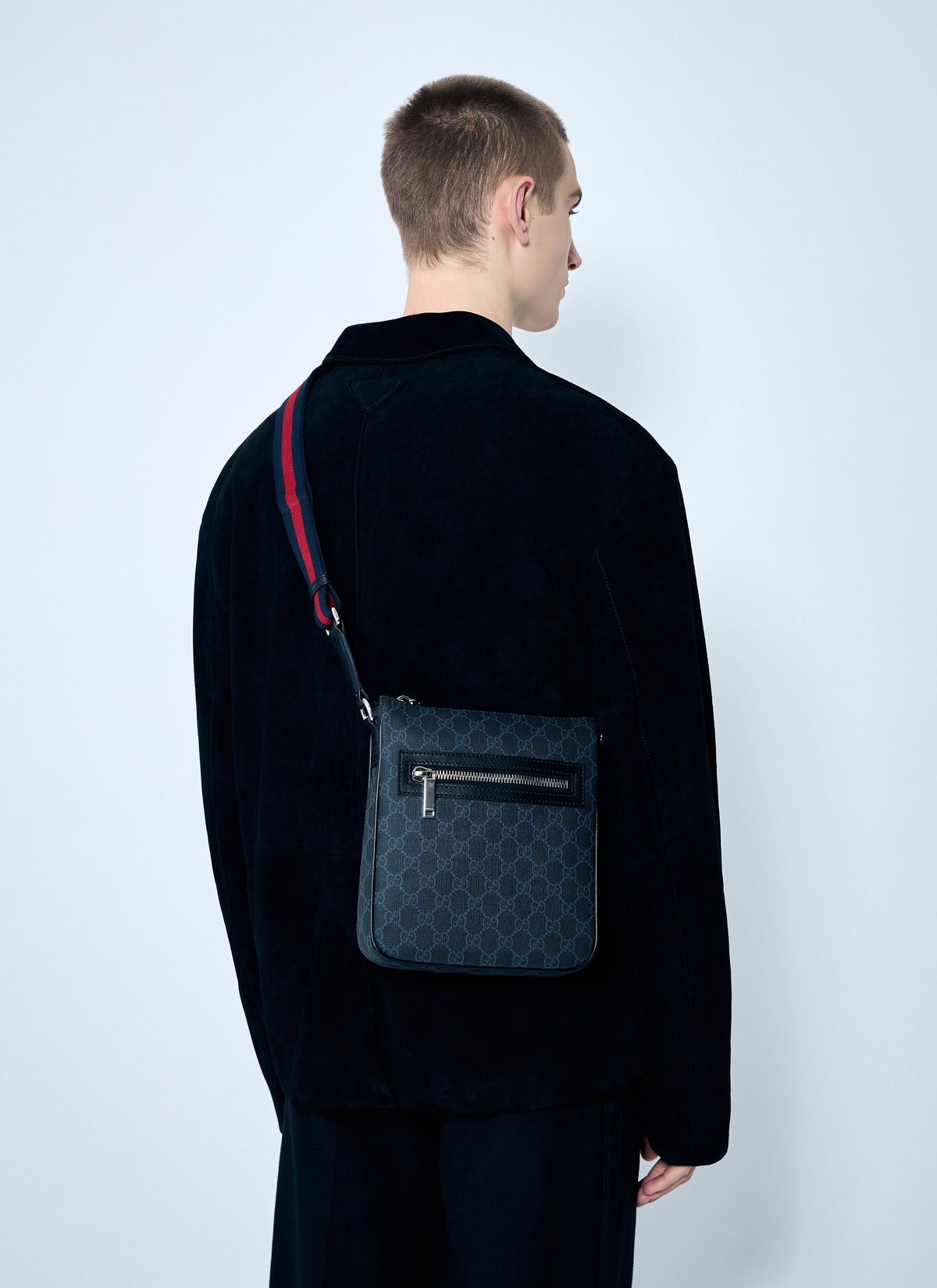Gucci Men Gg Crossbody Bag