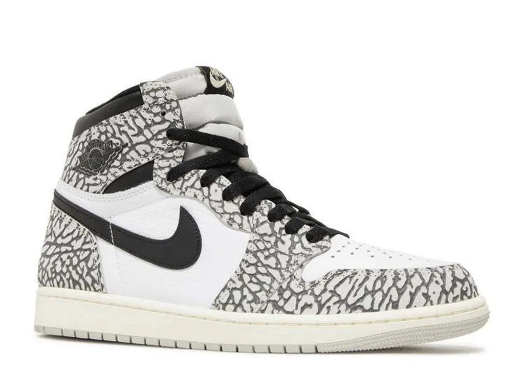 Nike Air Jordan 1 Retro High OG First in Flight Women's Shoes Black Gray White