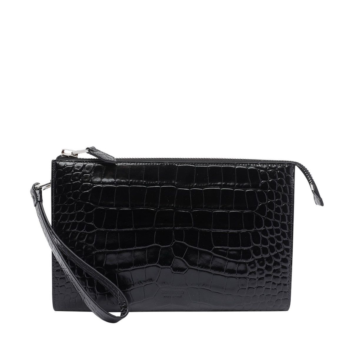 Tom Ford Men Mini Croco Flat Pouch