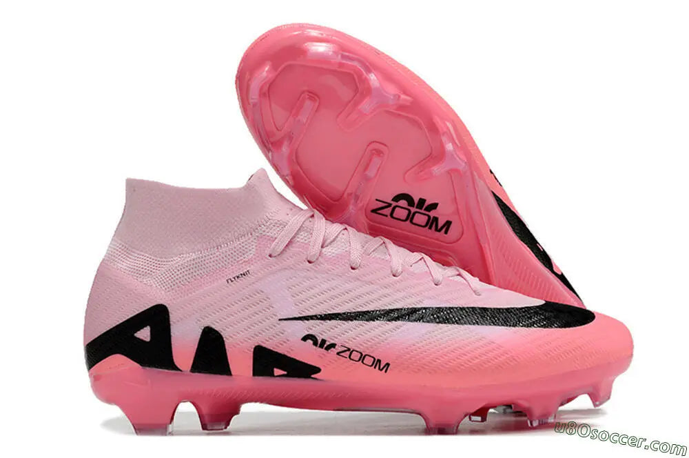 Nike Mercurial Superfly 9 Academy Multi-Ground High-Top Soccer Cleats Pink Foam Black